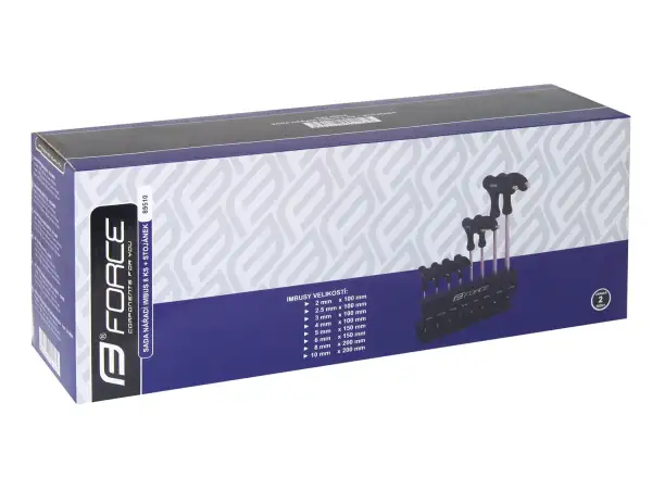 Force zestaw 8 imbusów 2-10 mm ze stojakiem