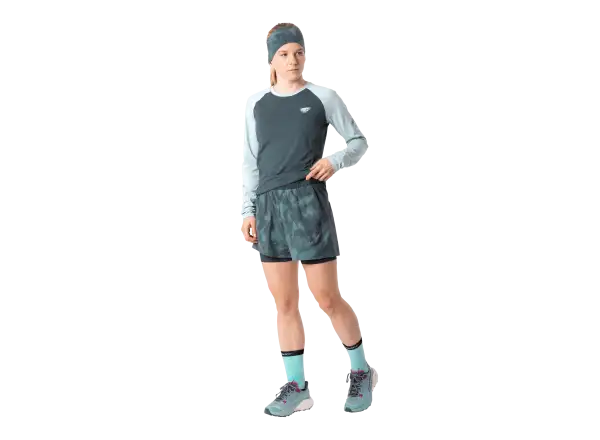 Dynafit Trail Reflective 2w1 damskie spodenki do biegania Cinder
