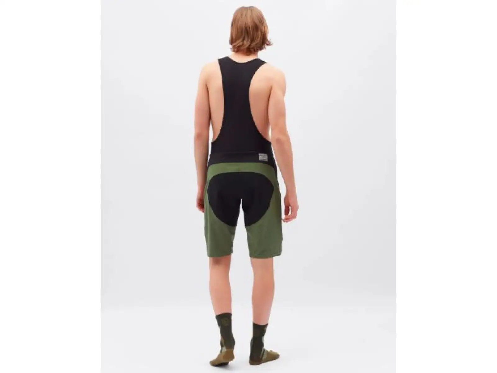 Silvini Barrea męskie szorty z wkładką i szelkami Olive/Black