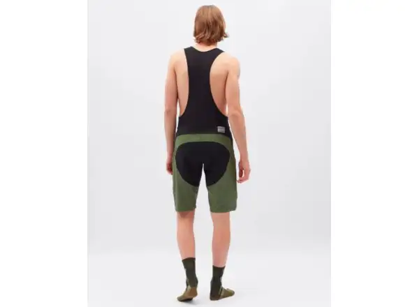 Silvini Barrea męskie szorty z wkładką i szelkami Olive/Black