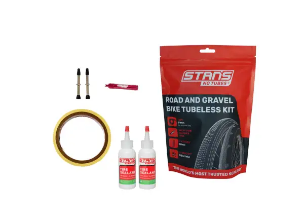 No Tubes Tubeless Kit Road zestaw uszczelniacz 200 ml, wkładka 25 mm, zaworek 55 mm (2 szt)