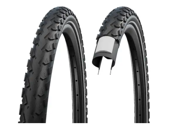 Schwalbe Land Cruiser Plus E-25 PunctureGuard 37-622 trekkingowa opona drutowa