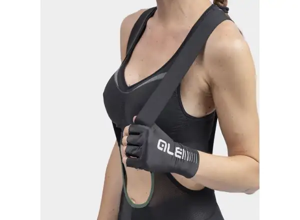 Alé PR-R Green Speed damskie spodenki z wkładką i szelkami Black