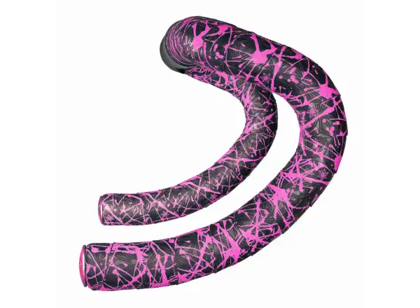 Supacaz Super Sticky Kush Splat owijka Neon Pink/Pink Plugs