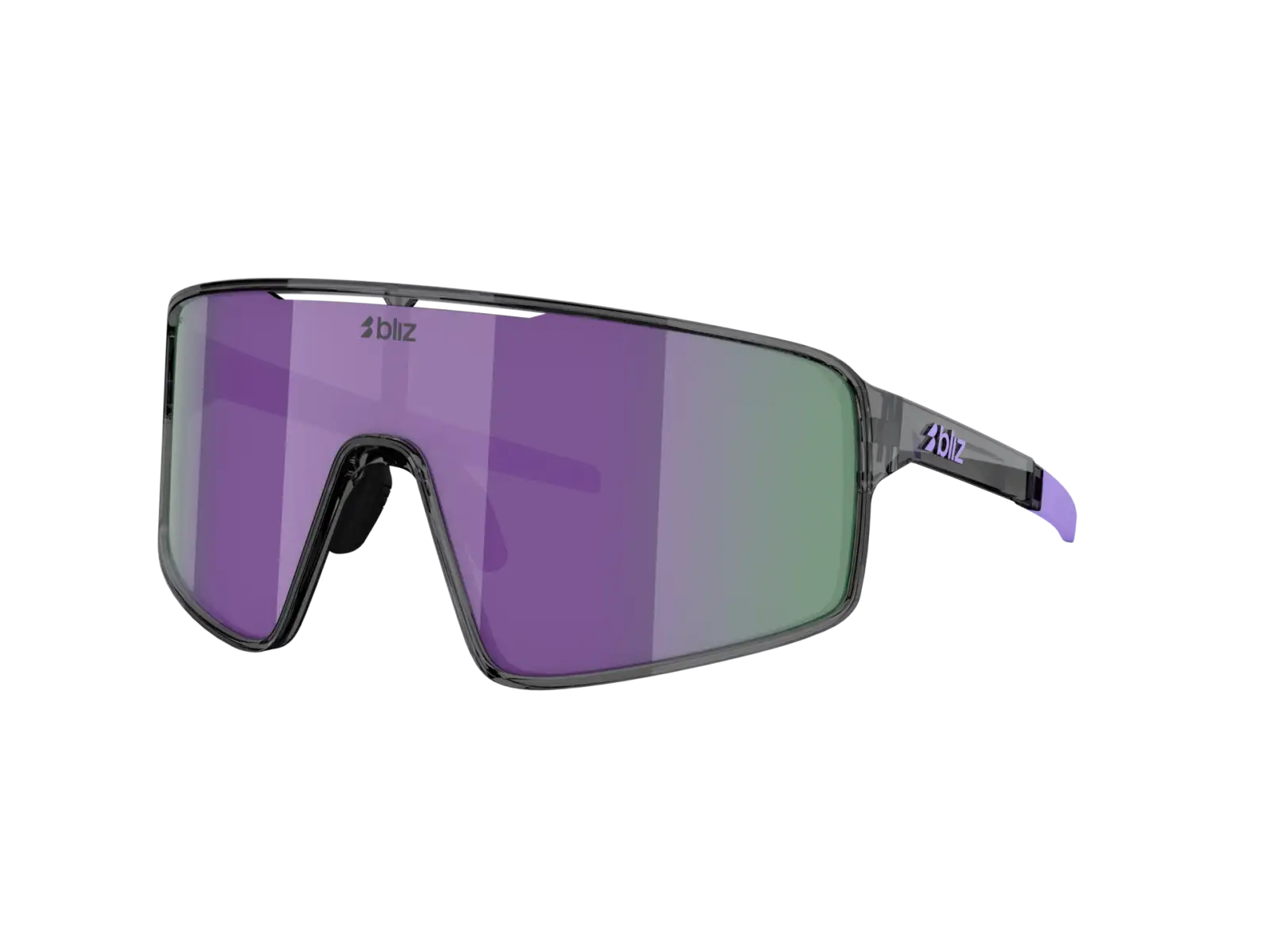 Bliz P001s okulary przeciwsłoneczne Crystal Black/Grey Purple Multi