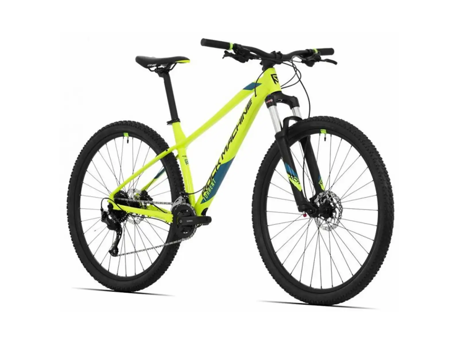Rock Machine Torrent 20-29 rower górski gloss radioactive yellow/black/petrol blue