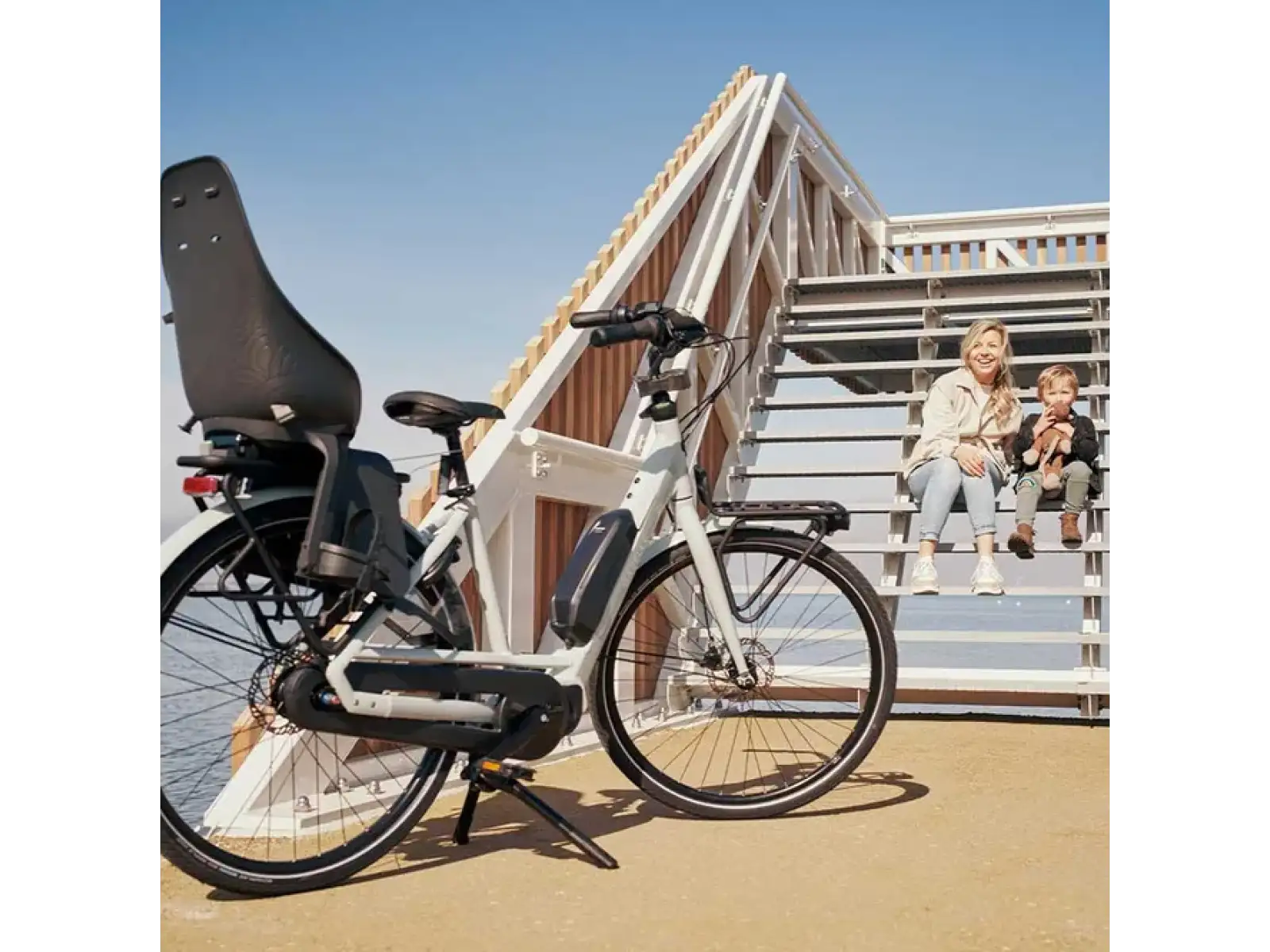 Urban Iki Ta-ke tylne siedzenie na rower dla bagażników MIK Bincho Black/Kurumi Brown