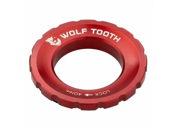 Wolf Tooth Centerlock zewnętrzna nakrętka czerwona