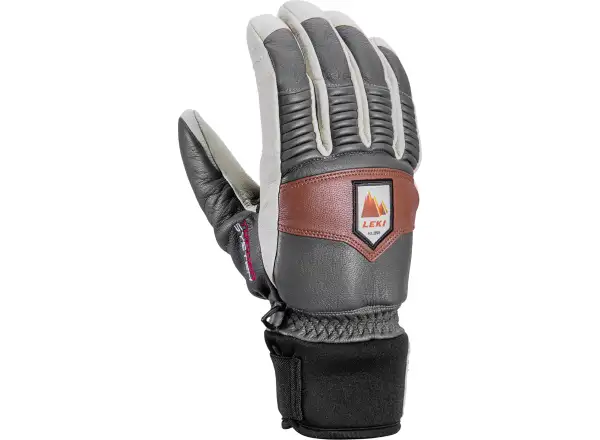 Leki Patrol 3D zjazdowe rękawice Graphite/Off White/Maroon