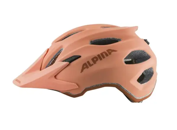 Alpina Carapax JR. dziecięcy kask Peach Matt