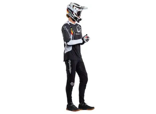 Troy Lee Designs Sprint Ultra Optic męska koszulka z długim rękawem Black