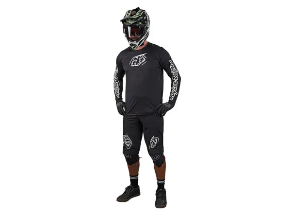 Troy Lee Designs Sprint męska koszulka z długim rękawem Icon Black