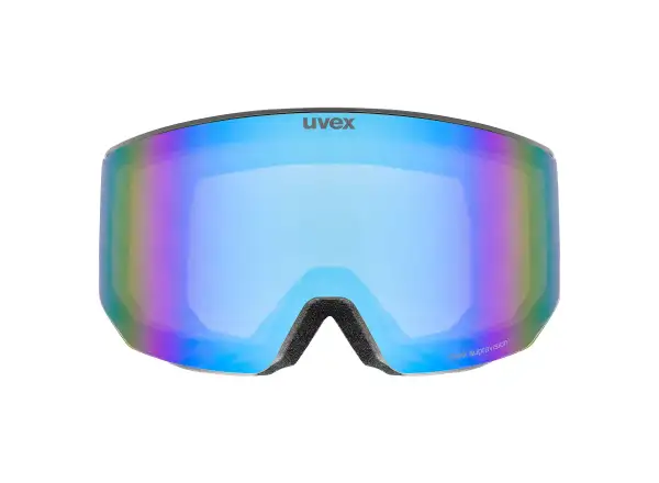 Uvex Lace Attract FM gogle narciarskie black matt/ice - green