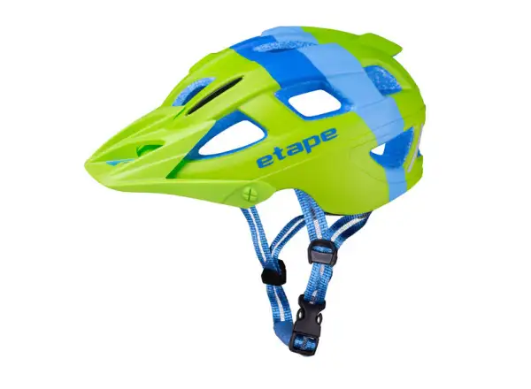 Etape Hero dziecięcy kask rowerowy zielony/niebieski matowy