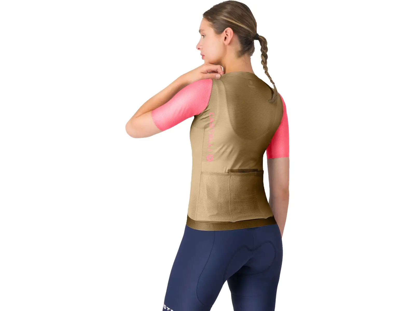 Castelli Corretto W damska koszulka krótki rękaw Elmwood/Rosa GIro
