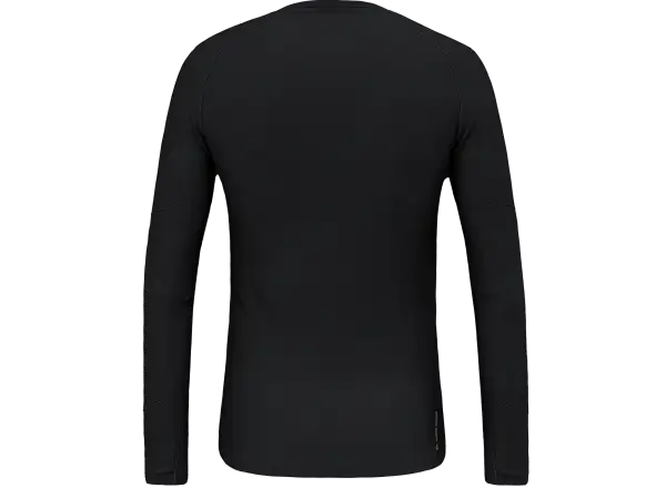 Salewa Cristallo Warm Alpine Merino Responsive męska koszulka z długim rękawem Black Out Melange