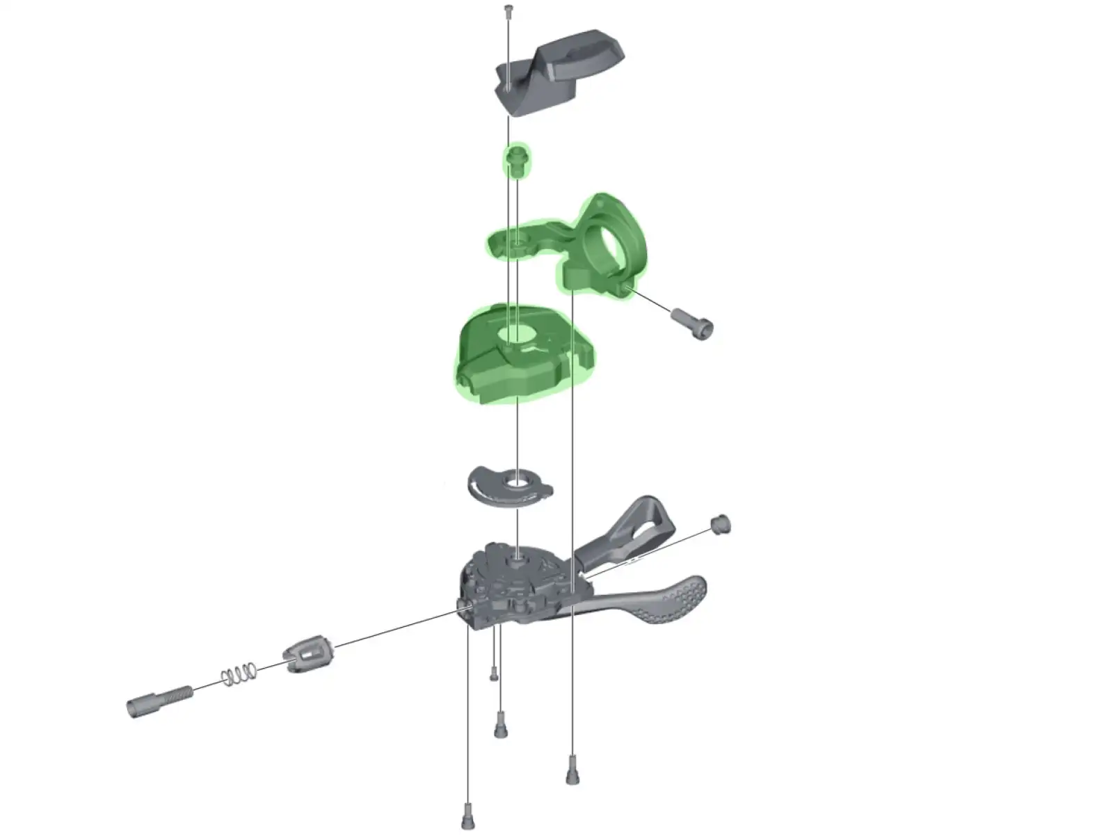 Shimano XT SL-M8000 opaska zastępcza do dźwigni zmiany biegów z wskaźnikiem prawa