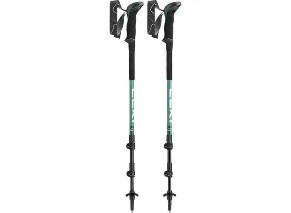 Leki Makalu Lite kije trekkingowe malachite Green/Dark malachite Green/White