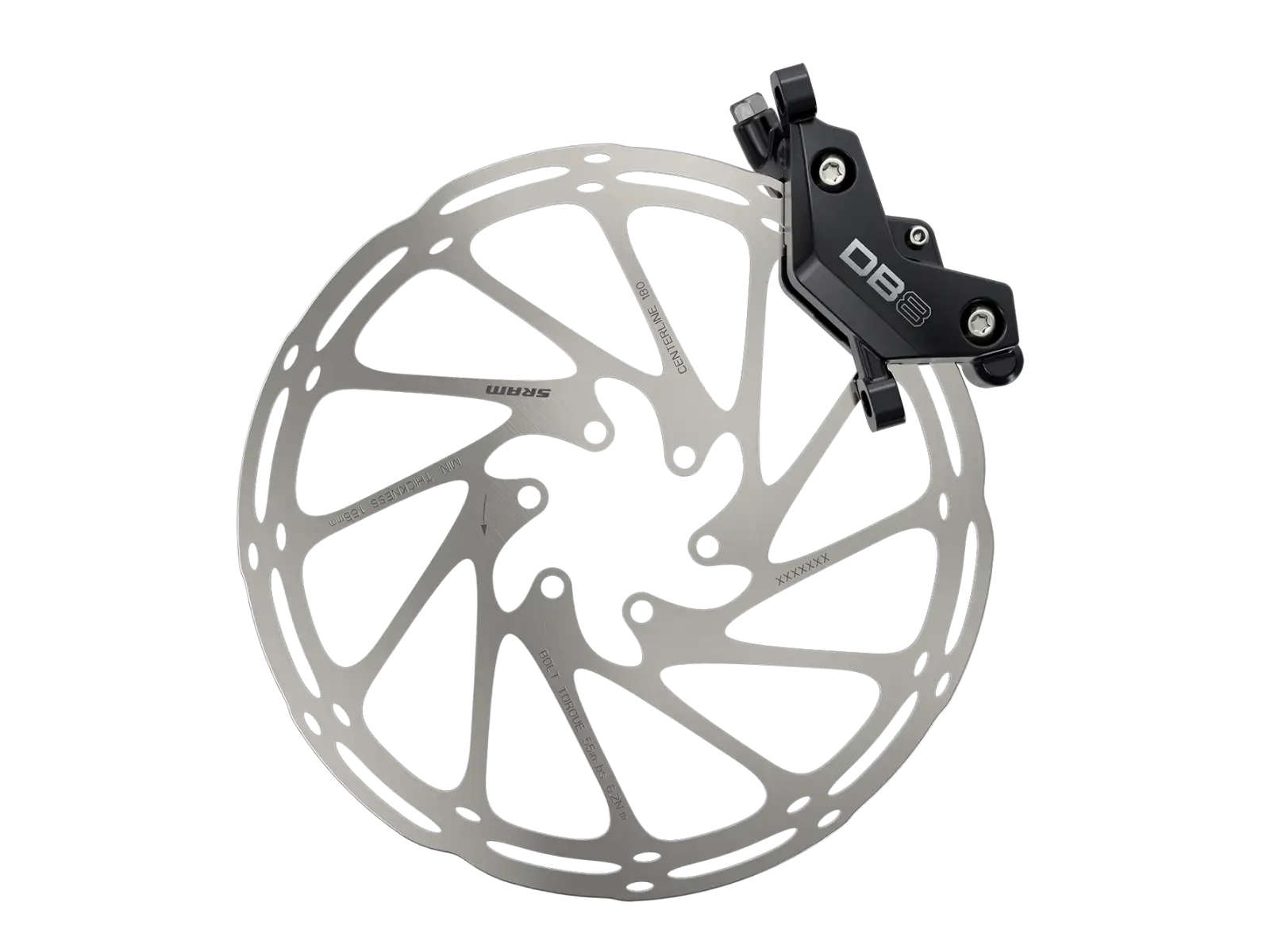 Sram DB8 Diffusion Black przedni hamulec tarczowy 900 mm, bez adaptera - Nieopakowane