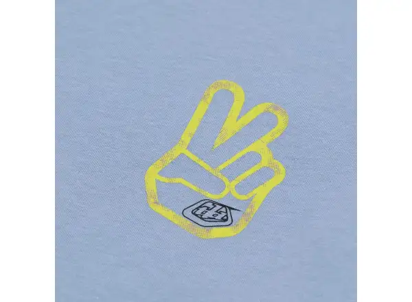 Troy Lee Designs Peace Out dziecięca koszulka krótki rękaw Smoke Blue