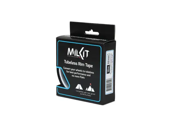 milKit taśma do obręczy bezdętkowa 10 m x 35 mm czarna