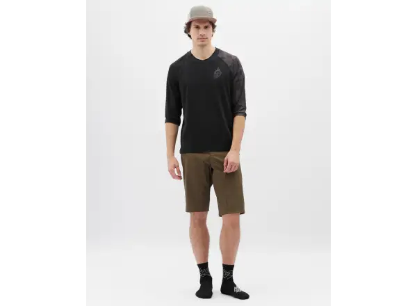 Silvini Brunello męska koszulka rowerowa 3/4 rękaw Black/Charcoal