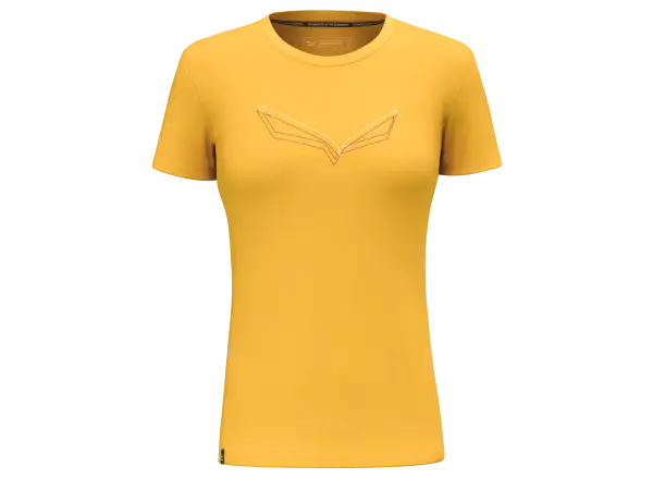 Salewa Pure Eagle Frame Dry damska koszulka krótki rękaw Gold Melange