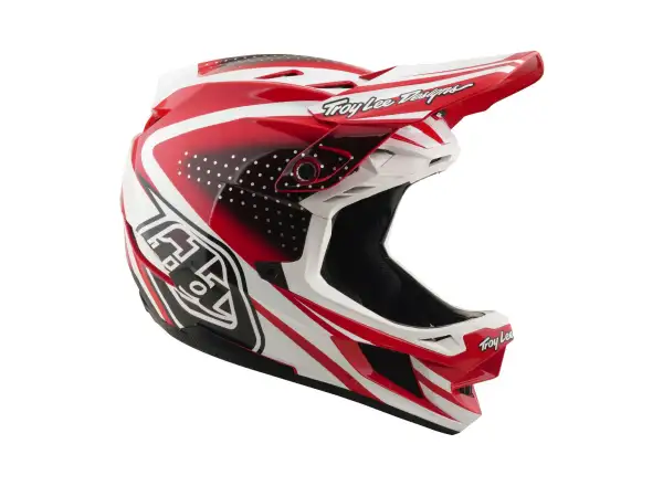 Troy Lee Designs D4 Polyacrylite MIPS kask Line Fire/white