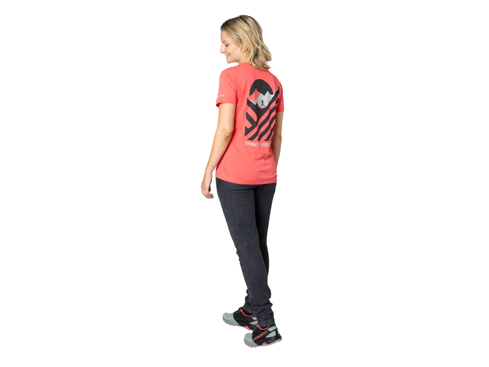 Dynafit 24/7 Graphic damski t-shirt krótki rękaw Cabana/Striped Elevation
