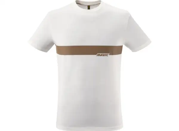 Mavic Corporate Stripe męska koszulka krótki rękaw White Bronze