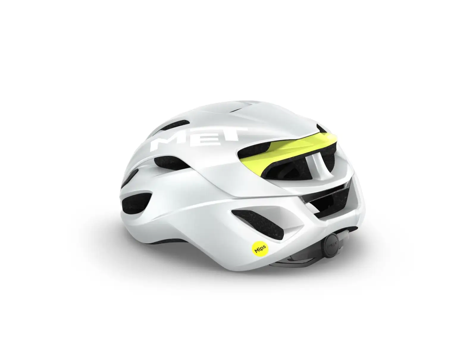 MET Rivale MIPS kask Undyed White/Lime