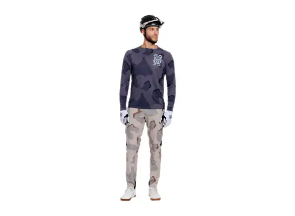 Troy Lee Designs Skyline Pro męska koszulka długi rękaw Flow Camo Carbon