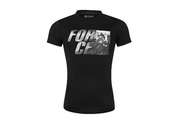 Force Spirit męska koszulka krótki rękaw czarna