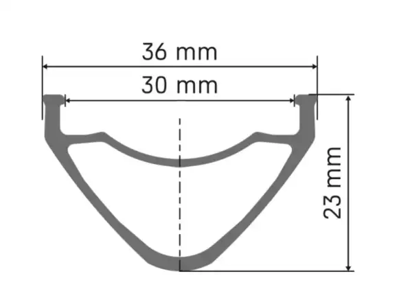 DT Swiss FR 571 Disc 29 MTB obręcz srebrna