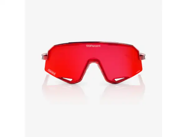 100% Slendale Pidcock Le okulary rowerowe Gloss Red Holographic HiPER Red Mirror Lens