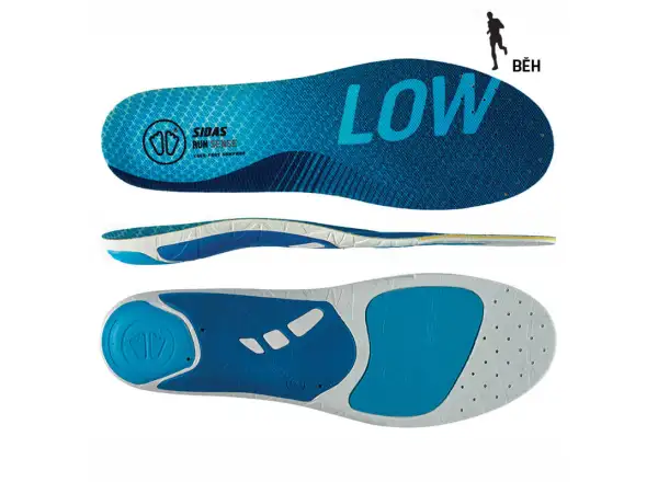 Sidas 3feet Run Sense Low wkładki do butów niska sklepienie 1 para