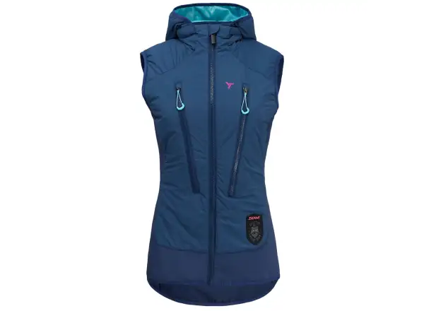 Silvini Polara damska skialpowa kamizelka Navy/Turquoise