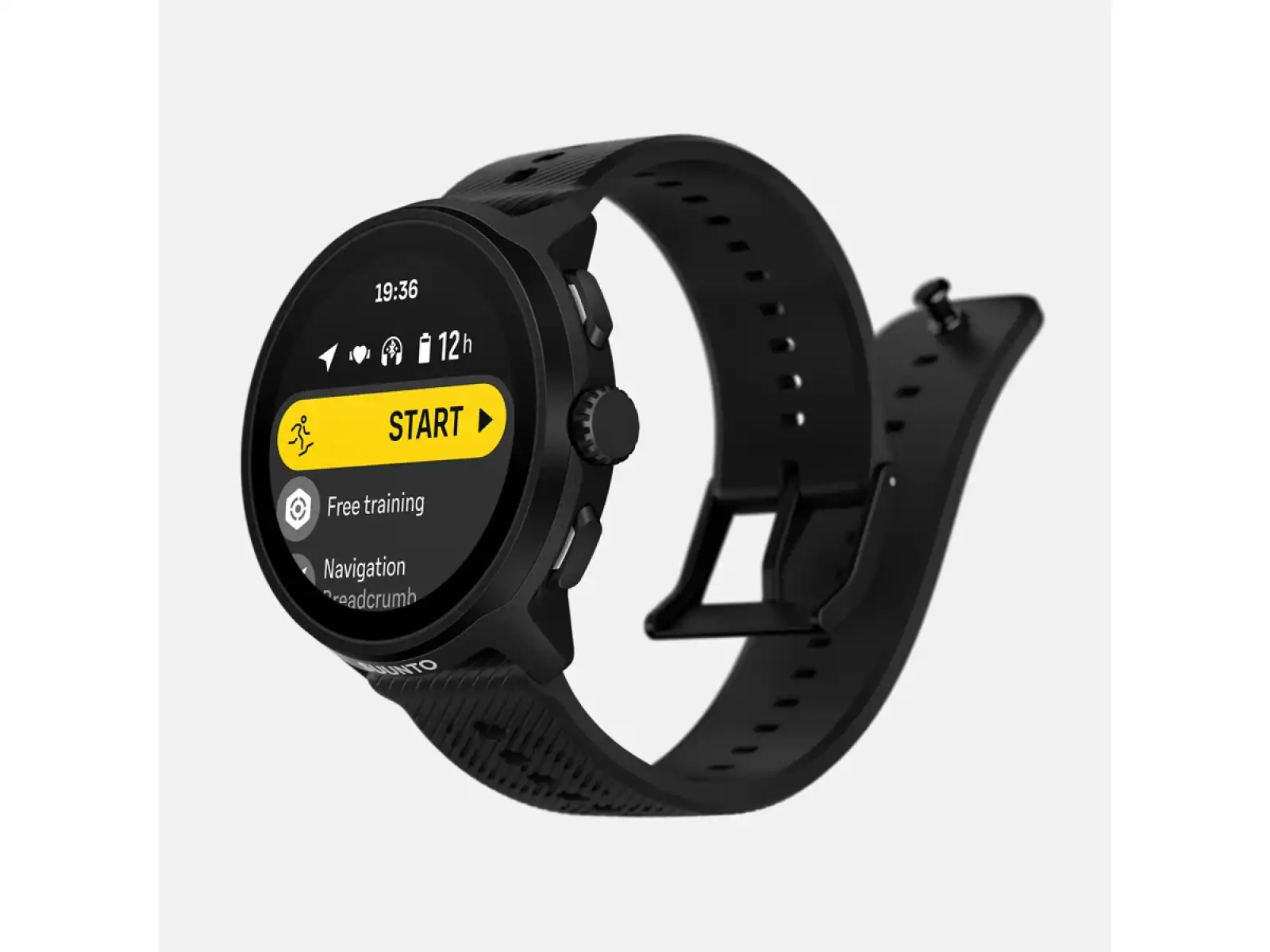 Suunto Run inteligentny zegarek silikonowy pasek All Black