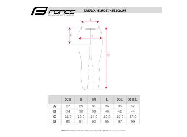 Force Simple damskie leginsy modrá