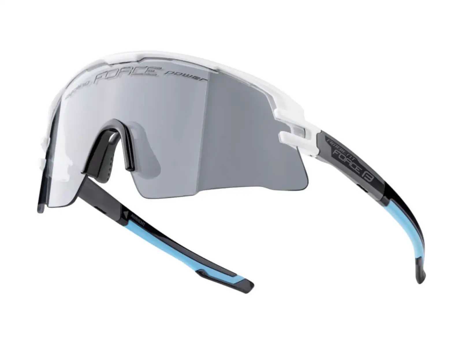 Force Ambient okulary rowerowe biała/szara/czarna, fotochromatyczne soczewki