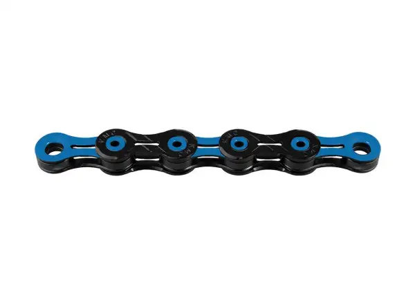 KMC X11 DLC black/blue łańcuch 118 ogniw