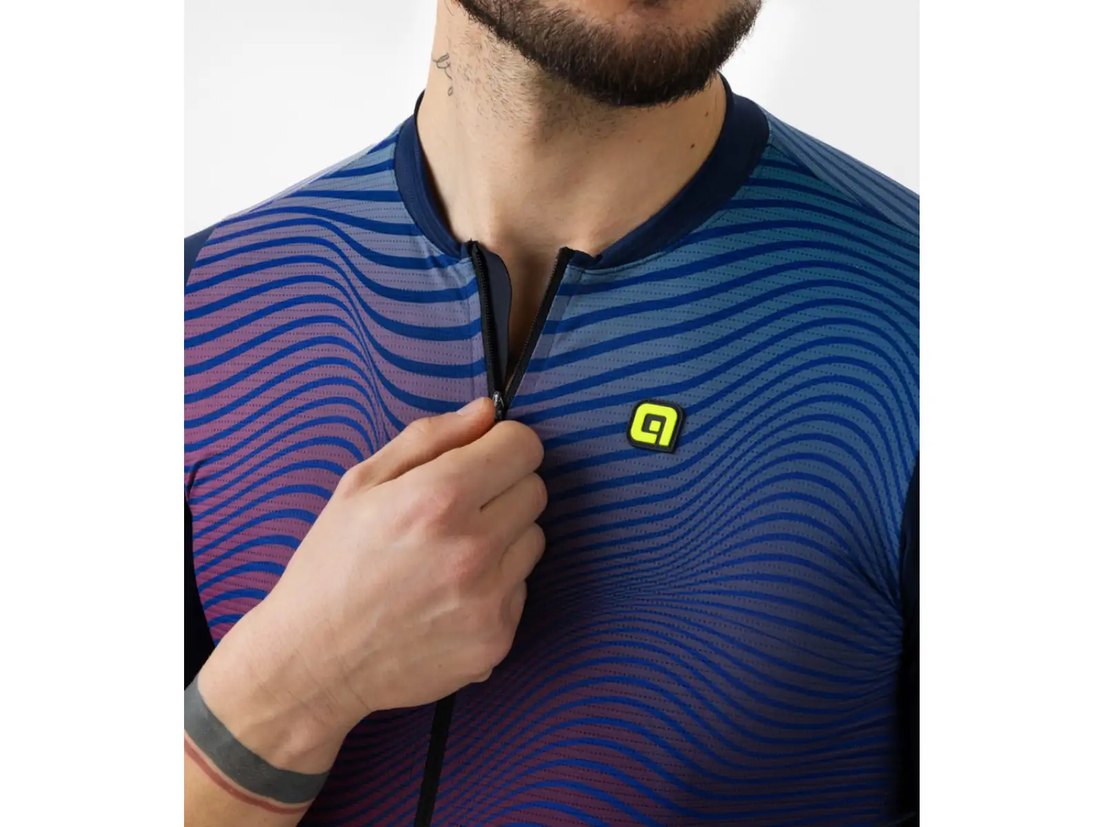 Alé PR-E Onda męska koszulka z krótkim rękawem Navy Blue