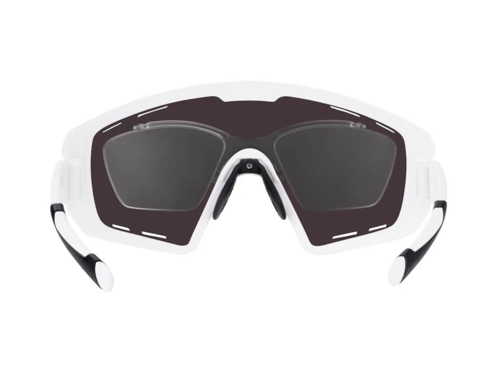 Force Ombro Plus okulary rowerowe biała/niebieska szkła