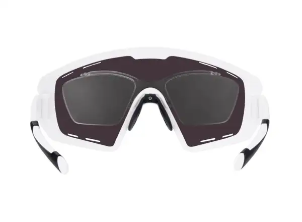 Force Ombro Plus okulary rowerowe biała/niebieska szkła