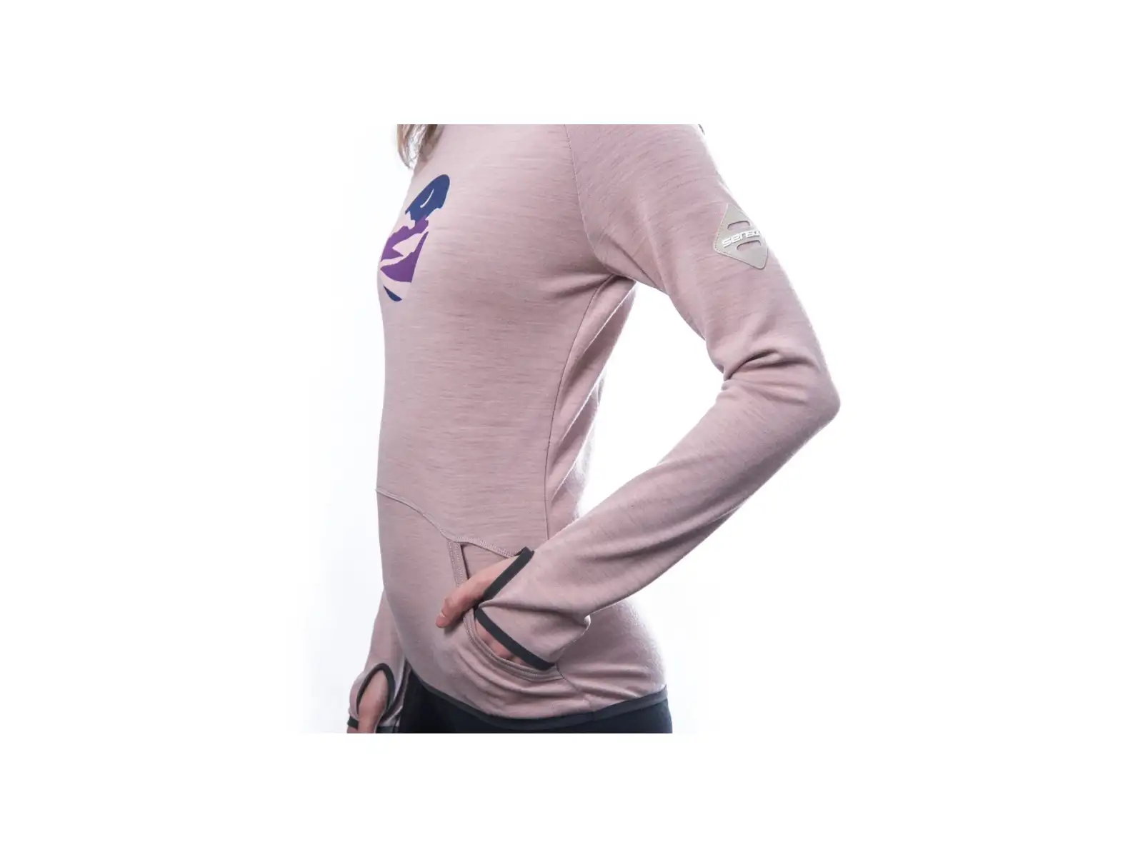 Sensor Merino Upper Triglav damska bluza Dusty Pink