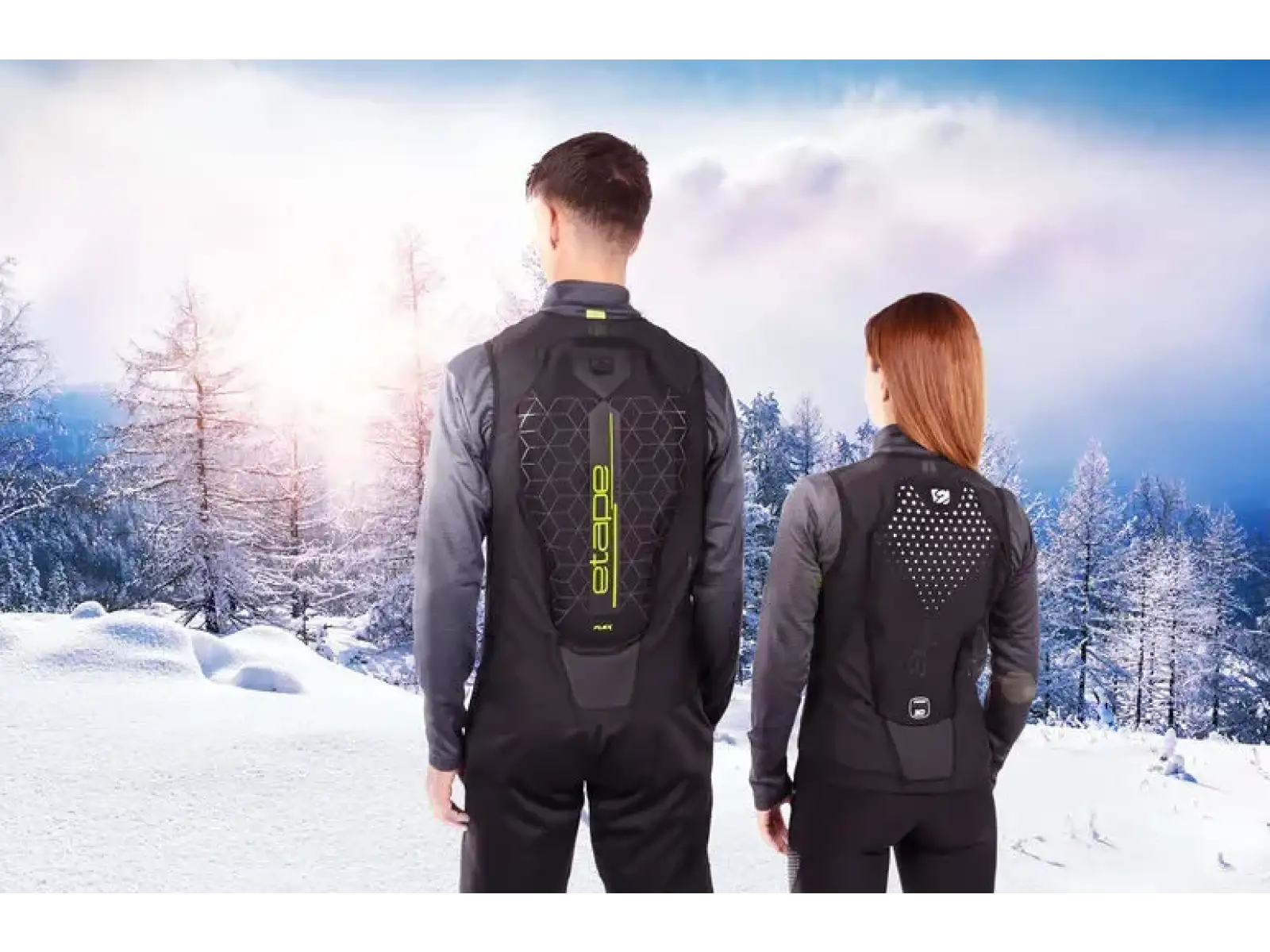 Etape Pure Pro 2.0 damska kamizelka z ochraniaczem kręgosłupa czarna/biała