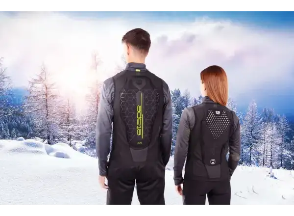 Etape Pure Pro 2.0 damska kamizelka z ochraniaczem kręgosłupa czarna/biała