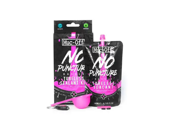 Muc Off No Puncture Hassle uszczelniacz 140 ml zestaw