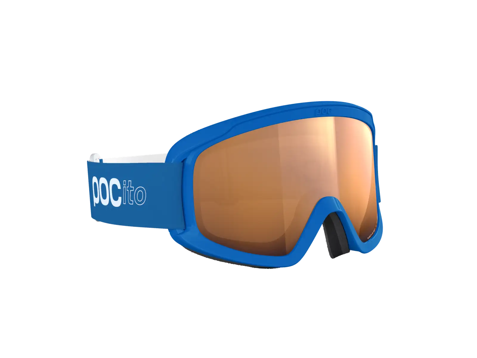 POC POCito Retina dziecięce gogle narciarskie Fluorescent Blue/Partly Sunny Light Orange