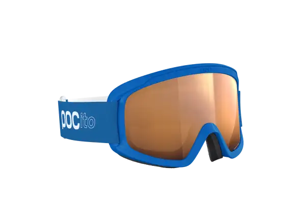 POC POCito Retina dziecięce gogle narciarskie Fluorescent Blue/Partly Sunny Light Orange